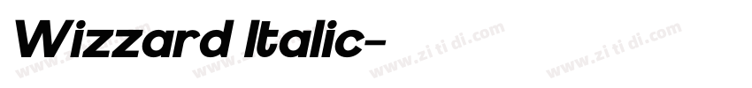 Wizzard Italic字体转换